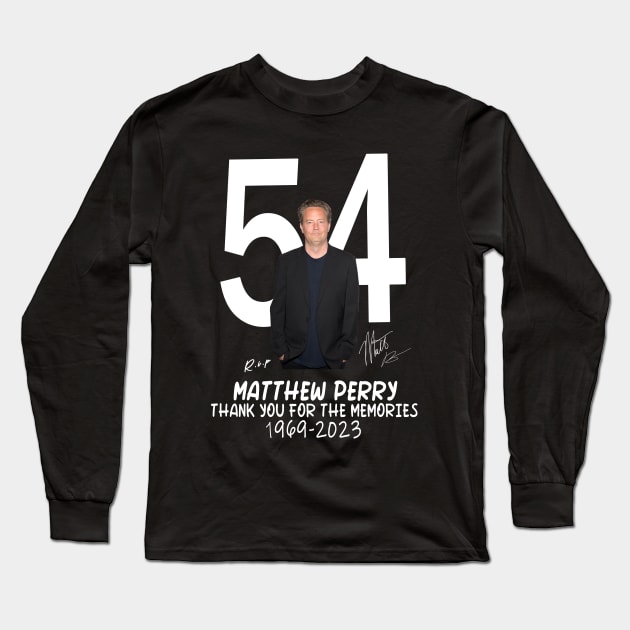 Matthew perry - Thank you for the memories Long Sleeve T-Shirt by S-Log